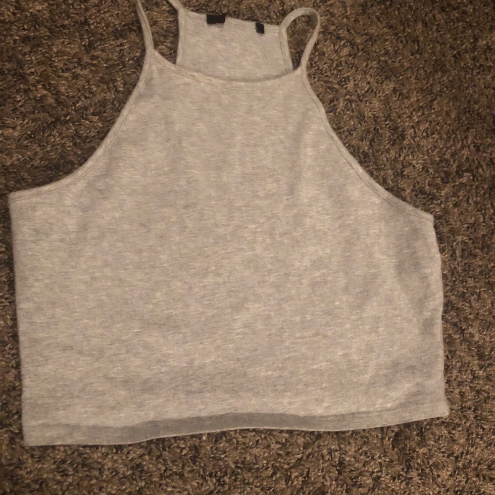 High neck crop top